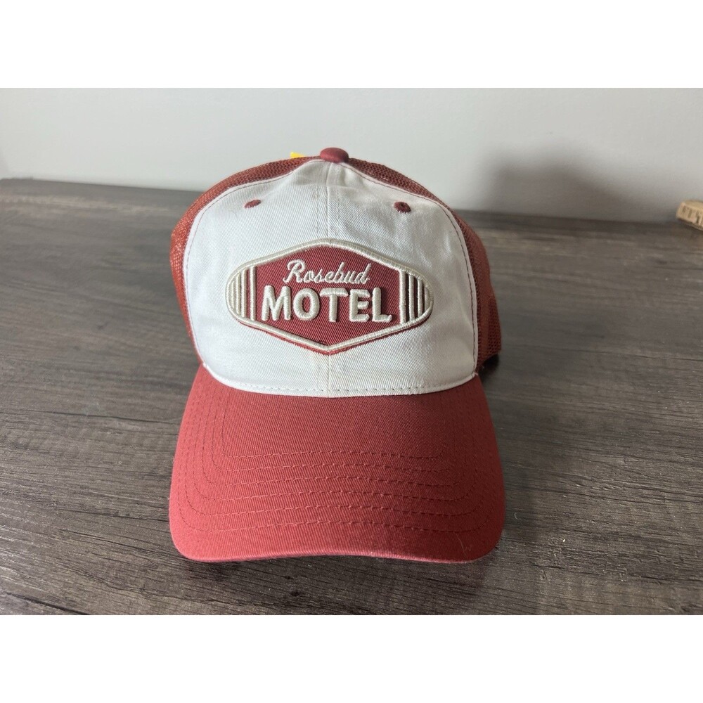 Rosebud Motel Hat Schitt’s Creek Mens Red Adult Cap Snapback Embroidery NEW